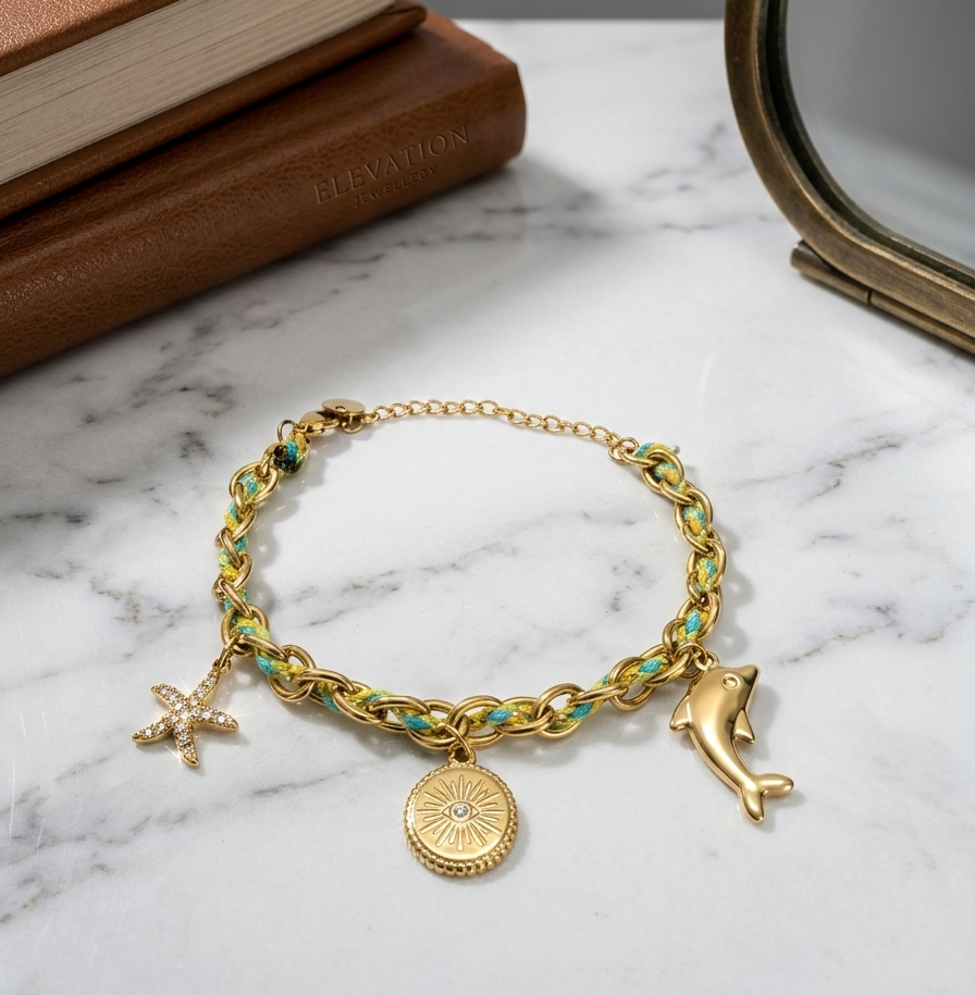 Celestial Coin Charm Bracelet