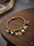 MidNight Pearl Charm Bracelet