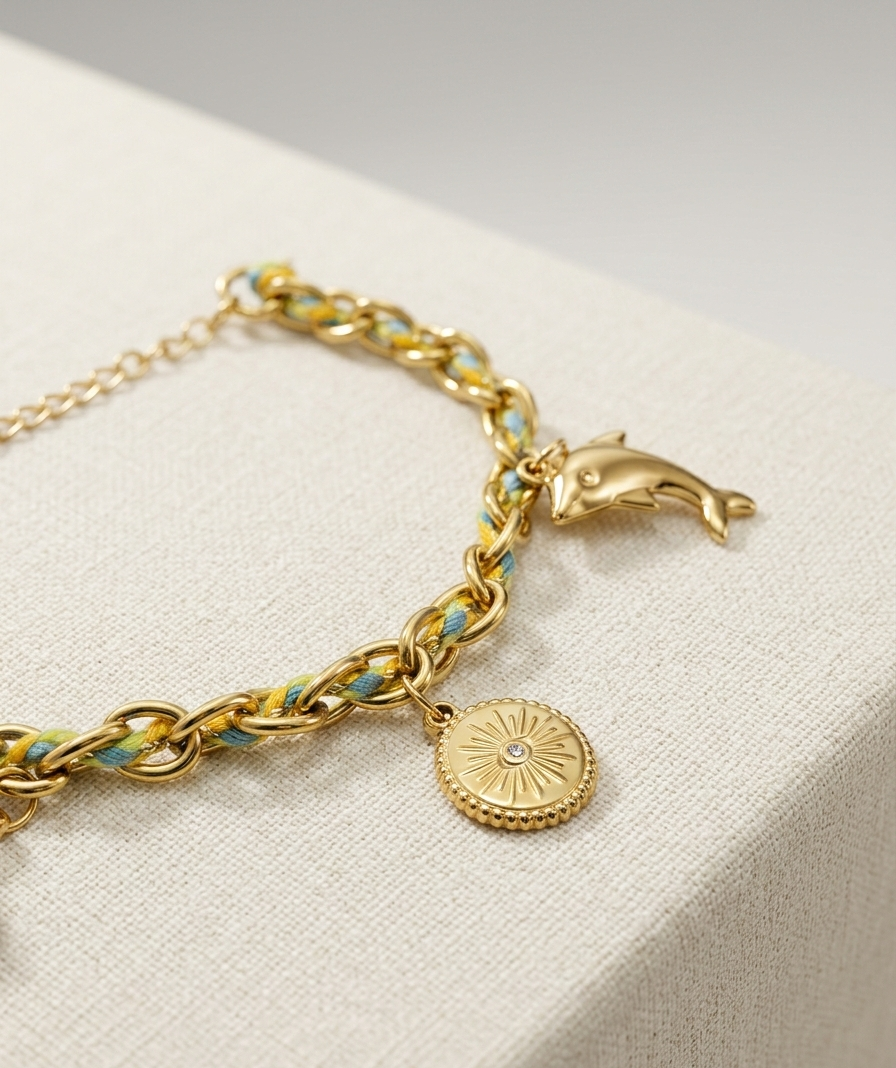 Celestial Coin Charm Bracelet