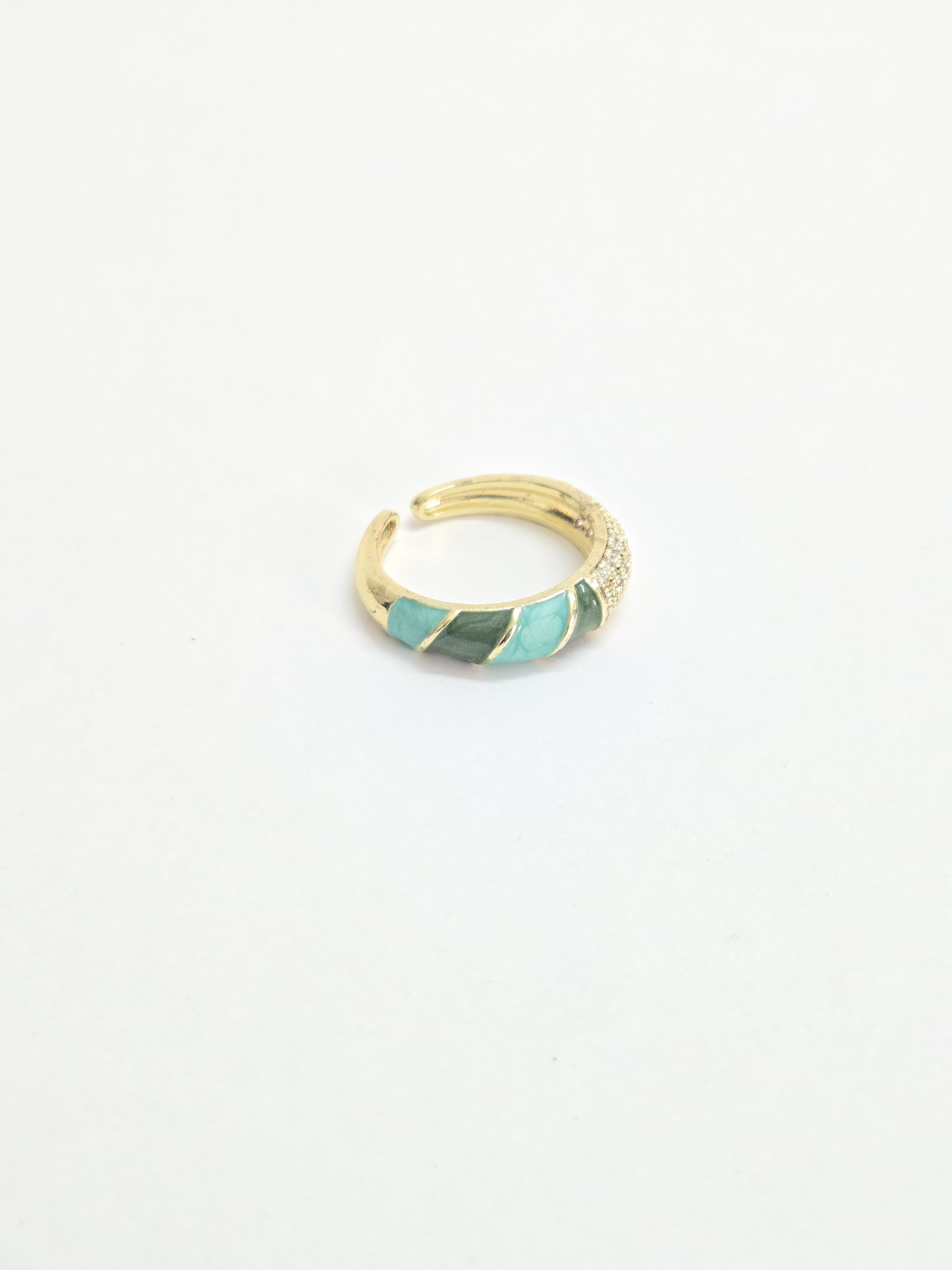 Emerald Luxe Shield Ring