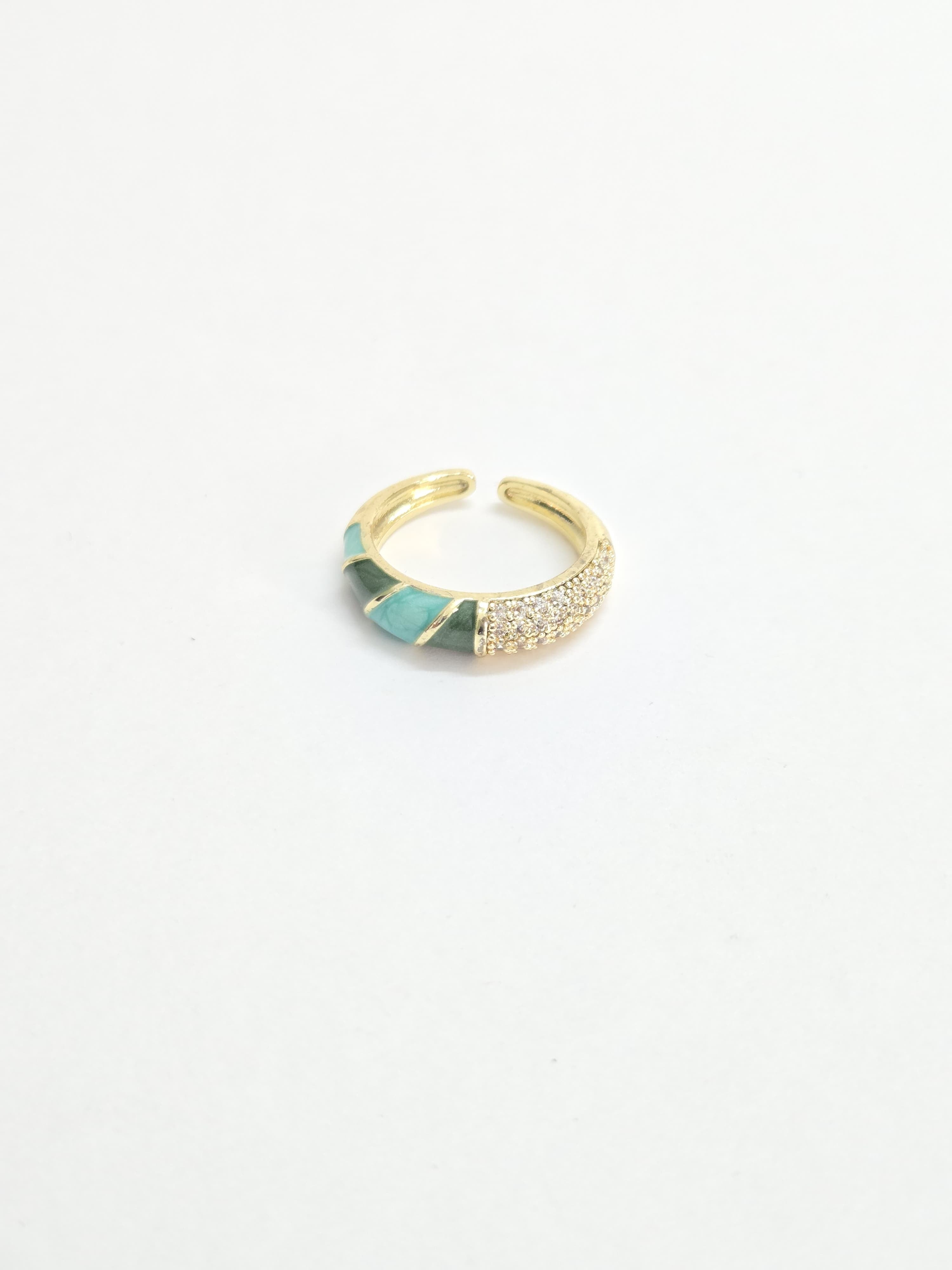 Emerald Luxe Shield Ring