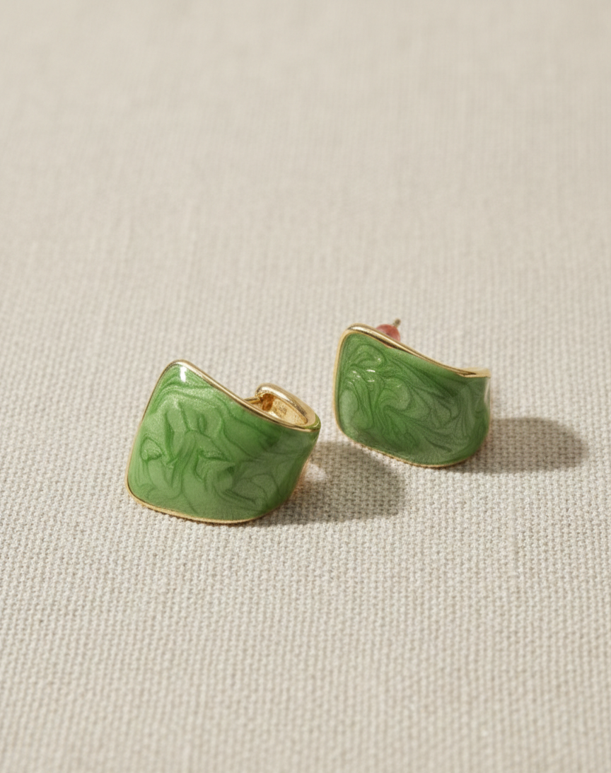 Emerald Muse Stud Earrings