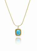 Turquoise Vintage Frame Necklace