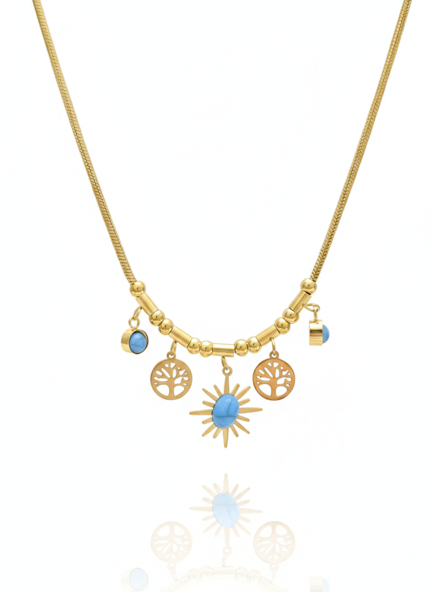 Mystic Charm Cluster Necklace