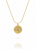 Celestial Coin Pendant Necklace
