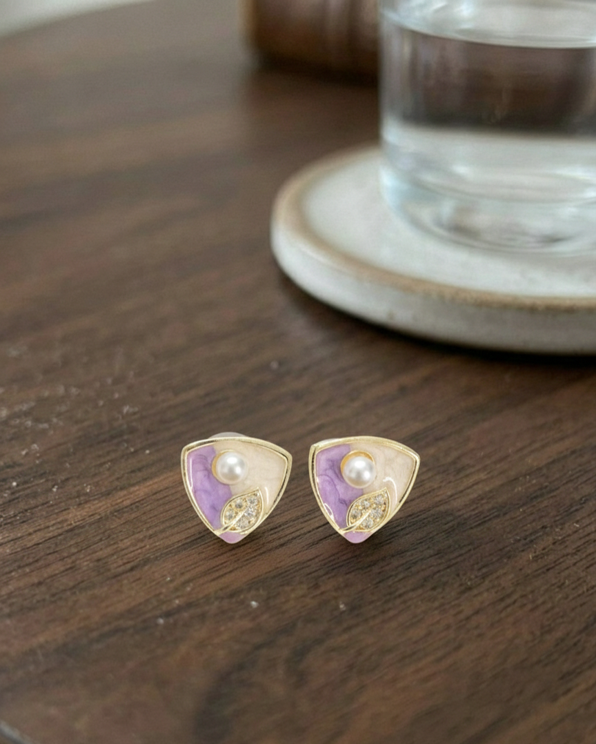 Luna Art Triangle Studs