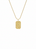 Lunar Face Gold Pendant