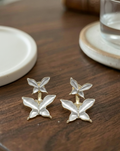 Silver Flutter Butterfly Studs