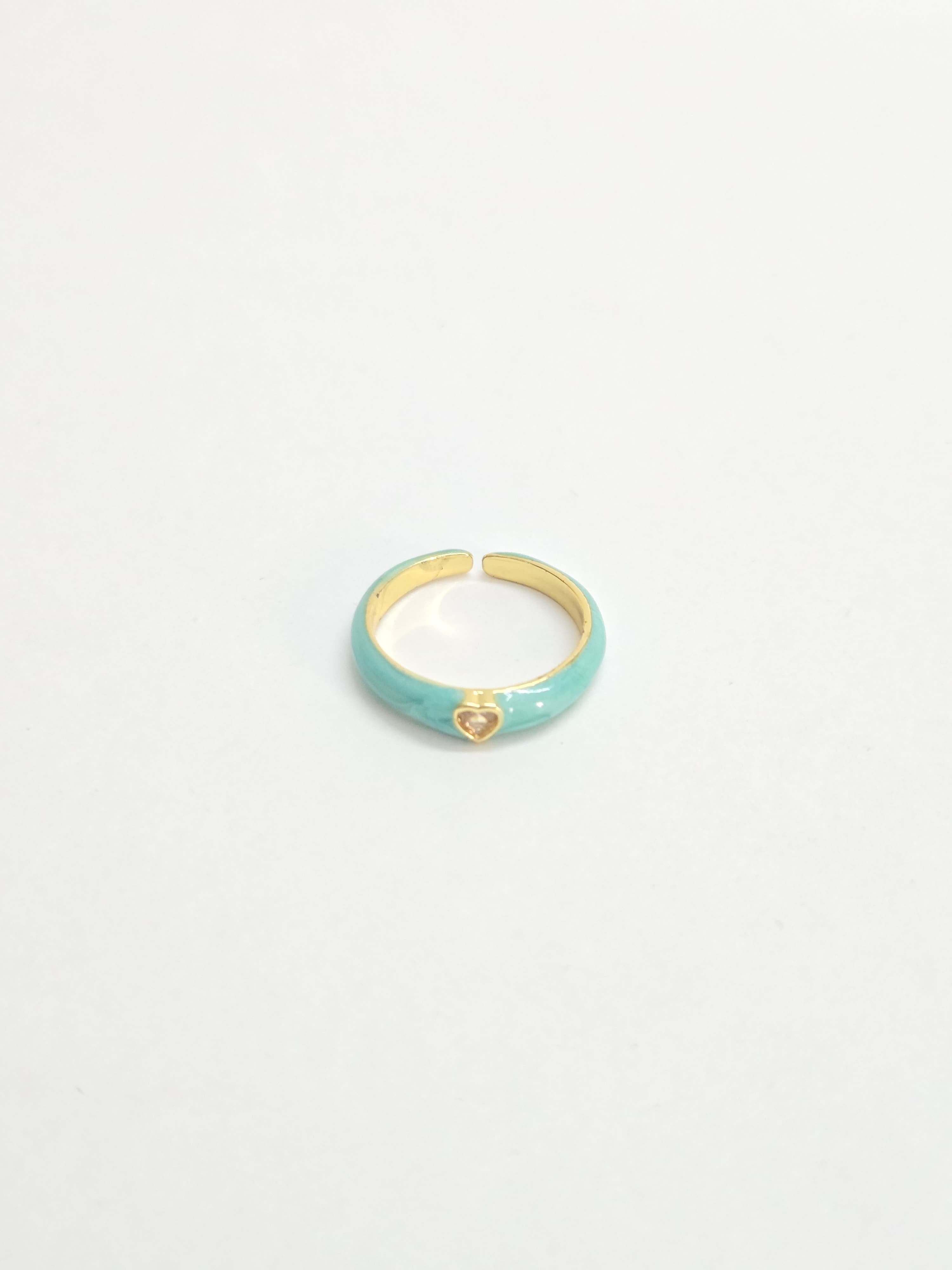 Verdant Love Heart Ring